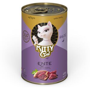 Voordeelpakket: 24x400g Kitty Cat Adult Pate Eend natvoer voor katten Voordeelpakket: 24x400g Kitty Cat Adult Pate Eend natvoer voor katten