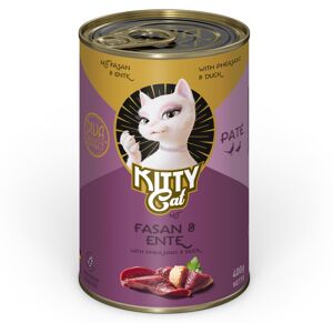 Voordeelpakket: 24x400g Kitty Cat Adult Pate Fazant & Eend natvoer voor katten Voordeelpakket: 24x400g Kitty Cat Adult Pate Fazant & Eend natvoer voor katten