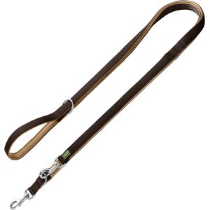 HUNTER neopreen riem, bruin/karamel 200 cm lang, 15 mm breed hond HUNTER neopreen riem, bruin/karamel 200 cm lang, 15 mm breed hond