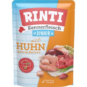 10x400g RINTI Kennerfleisch Zakken Junior Kip natvoer voor honden 10x400g RINTI Kennerfleisch Zakken Junior Kip natvoer voor honden