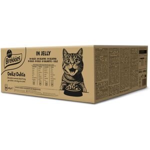 Affinity Brekkies 80x85g mixpakket in gelei (4 varianten) Brekkies Daily Delice adult cat natvoer voor katten Affinity Brekkies 80x85g mixpakket in gelei (4 varianten) Brekkies Daily Delice adult cat natvoer voor katten
