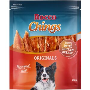4x250g Chings Gedroogde Kipfilet Voorraadpak Rocco Hondensnacks 4x250g Chings Gedroogde Kipfilet Voorraadpak Rocco Hondensnacks