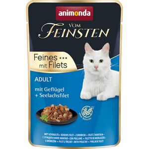 18x85g Adult Gevogelte/Koolvisfilet animonda Vom Feinsten Kattenvoer 18x85g Adult Gevogelte/Koolvisfilet animonda Vom Feinsten Kattenvoer