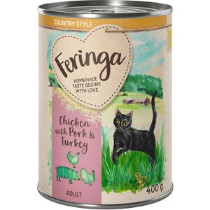 Feringa Country Style Menu 6 x 400 g - Kip, Kalkoen, Varken Feringa Country Style Menu 6 x 400 g - Kip, Kalkoen, Varken