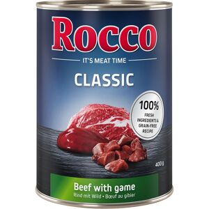 24x400g Rund met Wild Rocco Classic Hondenvoer 24x400g Rund met Wild Rocco Classic Hondenvoer