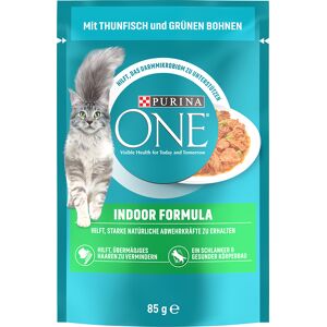 26x85g Indoor Formule Tonijn & Groene Bonen Purina ONE Kattenvoer 26x85g Indoor Formule Tonijn & Groene Bonen Purina ONE Kattenvoer