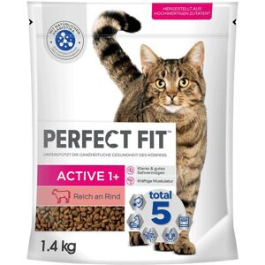 2 x 1,4 kg Active 1+ Rijk aan Rund Perfect Fit Kattenvoer 2 x 1,4 kg Active 1+ Rijk aan Rund Perfect Fit Kattenvoer