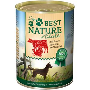 6x 400g Best Nature Dog Adult Kalkoen, Rund & Wortelen nat hondenvoer 6x 400g Best Nature Dog Adult Kalkoen, Rund & Wortelen nat hondenvoer
