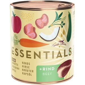 6x780g Terra Canis Essential 8+ Kip & Rund nat hondenvoer 6x780g Terra Canis Essential 8+ Kip & Rund nat hondenvoer