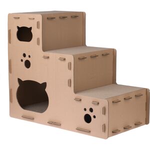 TIAKI krabtrappuzzel voor katten 70x40x60cm TIAKI krabtrappuzzel voor katten 70x40x60cm