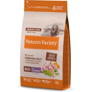 Nature’s Variety 3kg Nature's Variety Healthy Grains Medium/Maxi Adult Kalkoen Hondenvoer droog Nature’s Variety 3kg Nature's Variety Healthy Grains Medium/Maxi Adult Kalkoen Hondenvoer droog