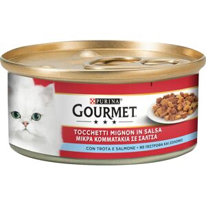 24 x 195g Gourmet natvoer voor katten met forel & Zalm 24 x 195g Gourmet natvoer voor katten met forel & Zalm