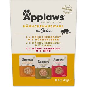 Voordeelpakket: 48x70g Applaws Cat Pouch in Jelly selectie met kip nat kattenvoer Voordeelpakket: 48x70g Applaws Cat Pouch in Jelly selectie met kip nat kattenvoer