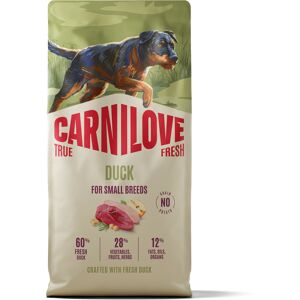 12 kg Carnilove True Fresh Eend Adult Mini Hondenvoer droog 12 kg Carnilove True Fresh Eend Adult Mini Hondenvoer droog