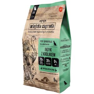 9kg Wiejska Zagroda Kalkoen met konijn droogvoer voor honden 9kg Wiejska Zagroda Kalkoen met konijn droogvoer voor honden