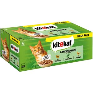48x85g Maaltijdzakjes Landpicknick in Saus Kitekat Kattenvoer 48x85g Maaltijdzakjes Landpicknick in Saus Kitekat Kattenvoer
