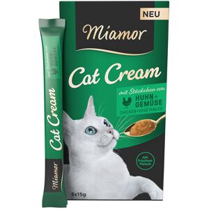 Megapak: 55x15g Miamor Cat Cream Kip + Groente Kattensnacks Megapak: 55x15g Miamor Cat Cream Kip + Groente Kattensnacks