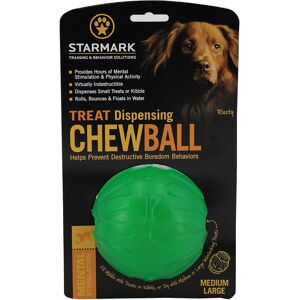 Starmark Treat Dispensing Chew Ball M/L ca.Ø9cm Hond Starmark Treat Dispensing Chew Ball M/L ca.Ø9cm Hond