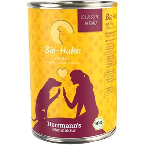 Herrmanns Herrmann's Menu Classic 6 x 400 g - Bio-Kip met Bio-Rijst Herrmanns Herrmann's Menu Classic 6 x 400 g - Bio-Kip met Bio-Rijst