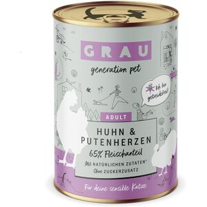 6x400g Kip/Kalkoen Smulpannetje Grau Kattenvoer Graanvrij 6x400g Kip/Kalkoen Smulpannetje Grau Kattenvoer Graanvrij