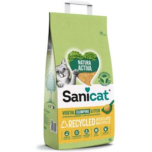 2x 6l Sanicat Natura Activa Corn Cob kattenbakvulling 2x 6l Sanicat Natura Activa Corn Cob kattenbakvulling
