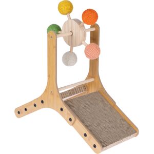 Modern Living Hage kattenkrabber met ballen 56x24x57cm Modern Living Hage kattenkrabber met ballen 56x24x57cm