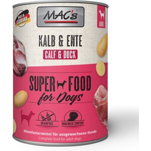 MAC's Adult 6 x 800 g Hondenvoer - Kalf & Eend MAC's Adult 6 x 800 g Hondenvoer - Kalf & Eend