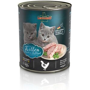 6x800g All Meat Kitten Gevogelte Leonardo Kattenvoer 6x800g All Meat Kitten Gevogelte Leonardo Kattenvoer