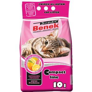 10l Citrus Freshness Compact Super Benek Kattenbakvulling 10l Citrus Freshness Compact Super Benek Kattenbakvulling