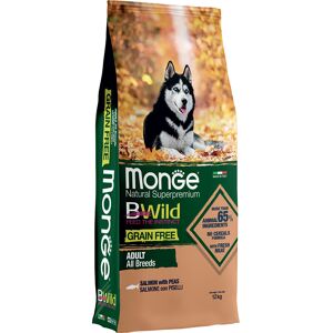 Monge Grain Free Dog 12kg Zalm met Erwten Alle rassen Graanvrij Bwild Monge Monge Grain Free Dog 12kg Zalm met Erwten Alle rassen Graanvrij Bwild Monge