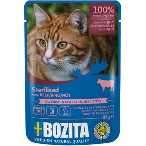 12x 85g Bozita Hapjes in Gelei Gesteriliseerd Rund nat kattenvoer 12x 85g Bozita Hapjes in Gelei Gesteriliseerd Rund nat kattenvoer