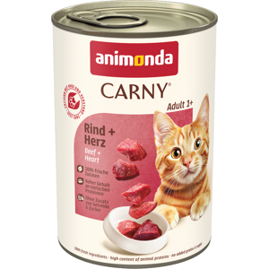 12x400g Adult Rund & Hart Animonda Carny Kattenvoer 12x400g Adult Rund & Hart Animonda Carny Kattenvoer