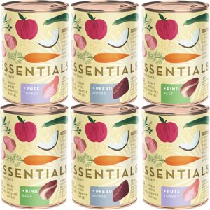 6x385g Terra Canis Essential Mix (3 soorten) nat hondenvoer 6x385g Terra Canis Essential Mix (3 soorten) nat hondenvoer