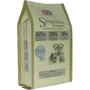 12kg 80/20 Gemengd Vlees & Vis Simpsons Premium Hondenvoer 12kg 80/20 Gemengd Vlees & Vis Simpsons Premium Hondenvoer