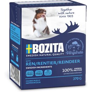 Bozita Hapjes in Gelei 12 x 370 g Hondenvoer - Rendier Bozita Hapjes in Gelei 12 x 370 g Hondenvoer - Rendier