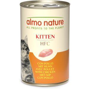 12 x 140 g Almo Nature HFC Kattenvoer - Kitten Kip - Voordeelpakket 12 x 140 g Almo Nature HFC Kattenvoer - Kitten Kip - Voordeelpakket