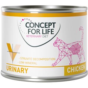 12 x 200 g Concept for Life Veterinary Diet Urinary Kip Natvoer voor volwassen katten 12 x 200 g Concept for Life Veterinary Diet Urinary Kip Natvoer voor volwassen katten