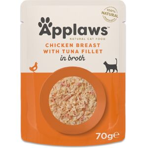 Applaws Maaltijdzakjes in Bouillon Voordeelpakket 12 x 70 g Kattenvoer - Kipfilet met tonijnfilet Applaws Maaltijdzakjes in Bouillon Voordeelpakket 12 x 70 g Kattenvoer - Kipfilet met tonijnfilet