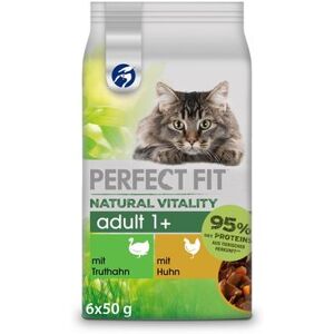 36x50g Natural Vitality Adult 1+ Diepzeevis met Zalm Perfect Fit Kattenvoer 36x50g Natural Vitality Adult 1+ Diepzeevis met Zalm Perfect Fit Kattenvoer
