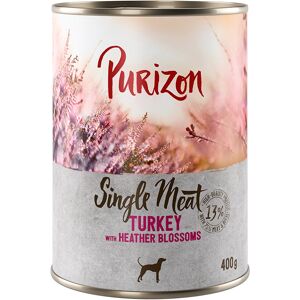 6 x 400 g Single Meat Kalkoen met heidebloemen Purizon nat hondenvoer 6 x 400 g Single Meat Kalkoen met heidebloemen Purizon nat hondenvoer
