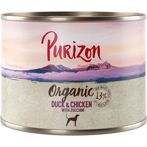 Dubbelpakket Purizon Organic 12 x 200 g - Eend en kip met courgette Dubbelpakket Purizon Organic 12 x 200 g - Eend en kip met courgette