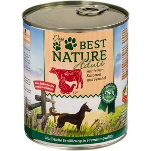 6x 800g Best Nature Dog Adult Kalkoen, Rund & Wortelen nat hondenvoer 6x 800g Best Nature Dog Adult Kalkoen, Rund & Wortelen nat hondenvoer