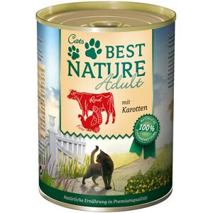 6x 400g Best Nature Cat Adult Rund, Kalkoen & Wortelen nat kattenvoer 6x 400g Best Nature Cat Adult Rund, Kalkoen & Wortelen nat kattenvoer