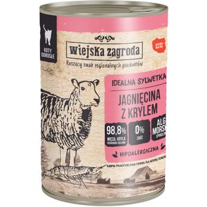 6x400g Wiejska Zagroda Cat Lamm mit Krill natvoer voor katten 6x400g Wiejska Zagroda Cat Lamm mit Krill natvoer voor katten