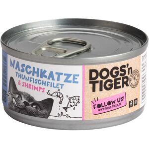 12x70g Dogs'n Tiger Cat Filet tonijn & garnalen nat kattenvoer 12x70g Dogs'n Tiger Cat Filet tonijn & garnalen nat kattenvoer