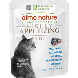 Voordeelverpakking: 24x50g Almo Nature HFC Zeer Smakelijk Makreel natvoer voor katten Voordeelverpakking: 24x50g Almo Nature HFC Zeer Smakelijk Makreel natvoer voor katten