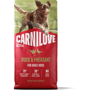 12 kg Carnilove Active Adult met eend & fazant droog hondenvoer 12 kg Carnilove Active Adult met eend & fazant droog hondenvoer