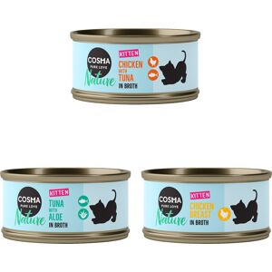 24x70g Kitten Mix (3 verschillende smaken) Cosma Kattenvoer 24x70g Kitten Mix (3 verschillende smaken) Cosma Kattenvoer