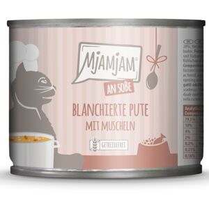 6x185g MjAMjAM op jus geblancheerde kalkoen met mosselen kattenvoer nat 6x185g MjAMjAM op jus geblancheerde kalkoen met mosselen kattenvoer nat