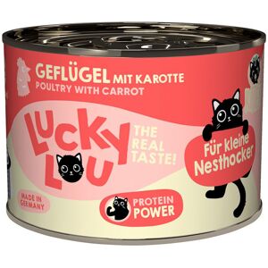 Economy Pack: 24x200g Lucky Lou Lifestage Kitten Gevogelte Kattenvoer Nat Economy Pack: 24x200g Lucky Lou Lifestage Kitten Gevogelte Kattenvoer Nat